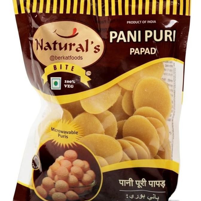 

@@@@] Dry Pani Puri Natural's Indian / Kerupuk Pani Puri India Kering 200 500 gr 1 kg / Chaat Indian Chat Puris Naturals Shareat