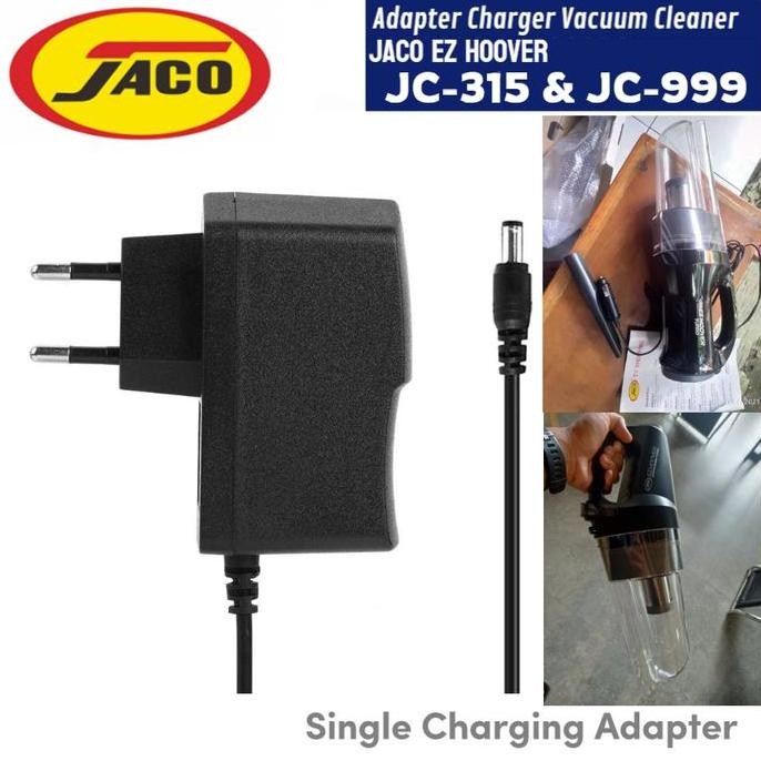 Adapter Charger Jaco JC-315 JC-999 Ez Hoover Vacuum Cleaner Adaptor RESTOCK