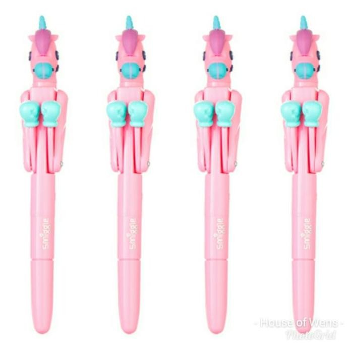 

tersedia pulpen smiggle boxing unicorn ballpoint pen warna-warni lucu original