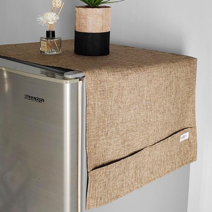 Cm Tutup Kulkas Denim Polos/Tutup Kulkas Kain Aesthetic//Taplak Kulkas/Tutup Kulkas Terbaru/Sarung K