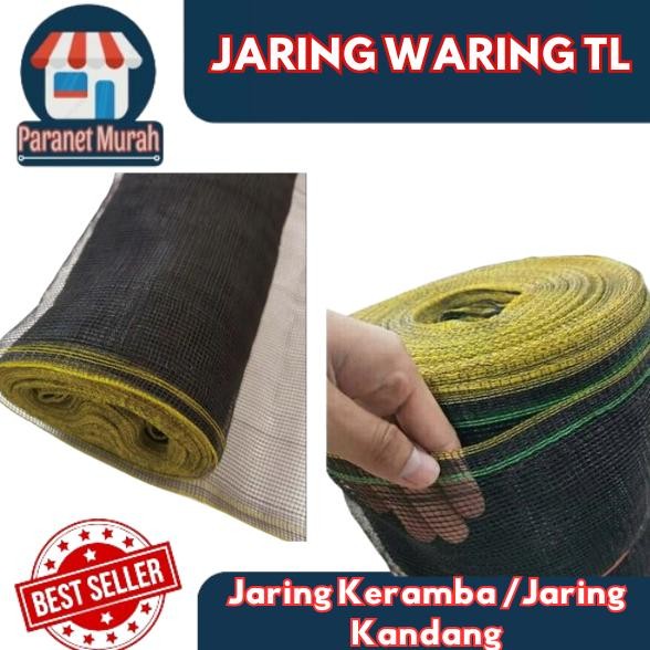 Jaring Waring TL  JARING KERAMBA IKAN  JARING KANDANG HEWAN PANJANG 100 Meter X Lebar 1.2 Meter