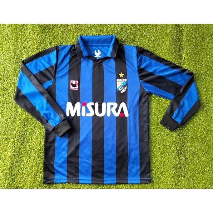 Jersey Retro Inter Milan Home 1988/89 Longsleeve Size Lengkap S-5XL