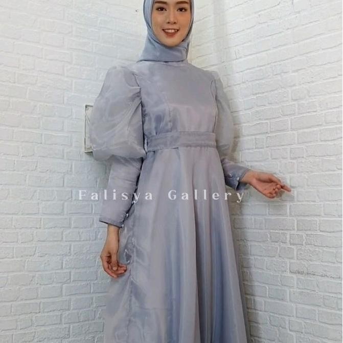 GAUN PESTA/ DRESS KONDANGAN FULL ORGANZA