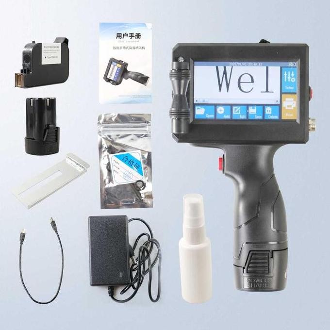 MESIN CODING EXPIRED DATE LOGO PORTABLE HANDHELD PRINTER INKJET ORIGINAL DAN TERPERCAYA