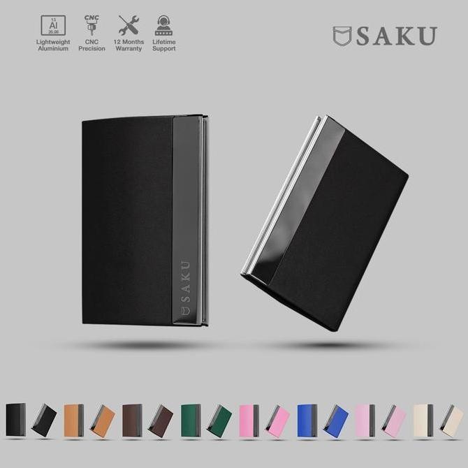 

Sale Defect Saku Dompet Kotak Kartu Nama Kulit Business Card Holder Blk