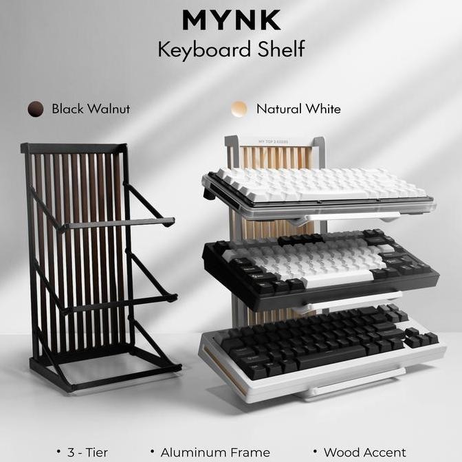

Sale Mynk Keyboard Shelf 3 Tier / Keyboard Display Stand / Keyboard Tray