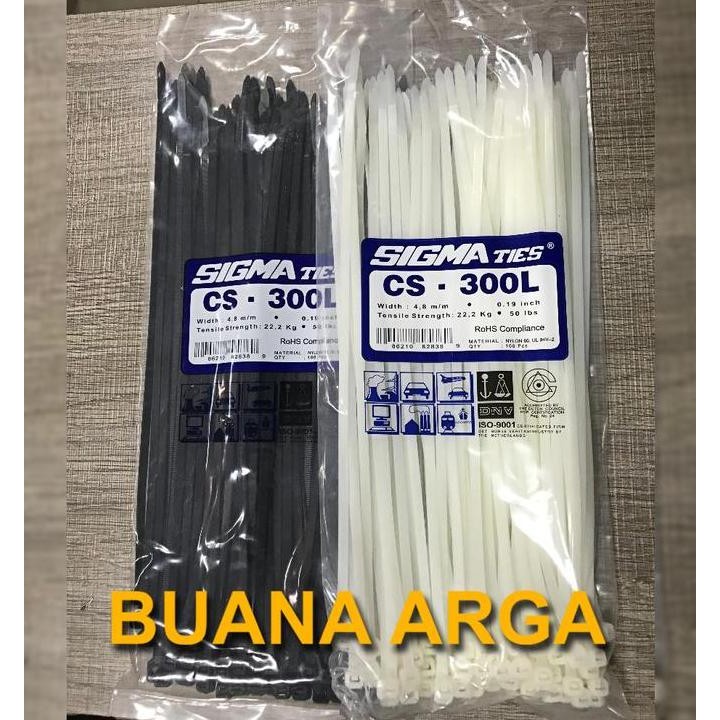 

Sale Cable Ties Sigma Cs-300L Hitam / Putih Cv - 300L Kabel Tie Cs - 300