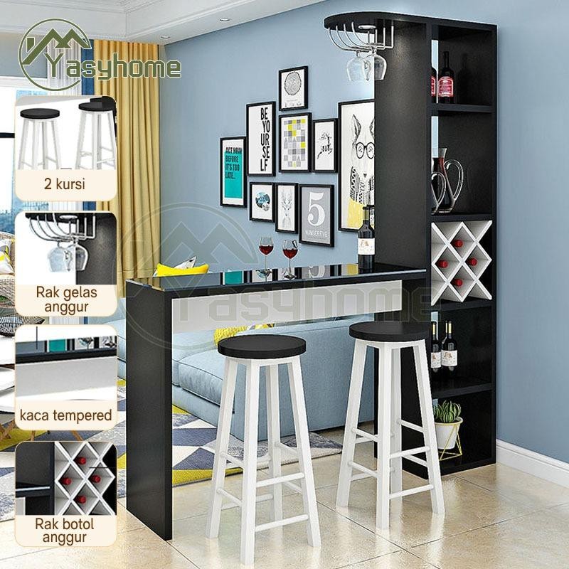 Meja Kitchen Bar Meja Bar Set Minimalis Meja Bar Dapur Minimalis Makan Meja Dapur Lemari Meja Cbl