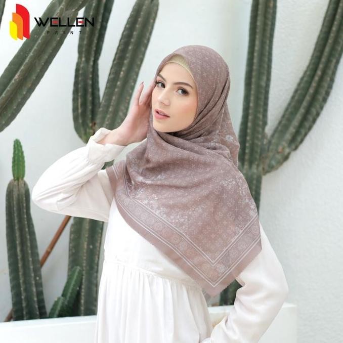 Cetak Hijab Scraf Voal Asoka Series / Print Jilbab Custom Nama Logo