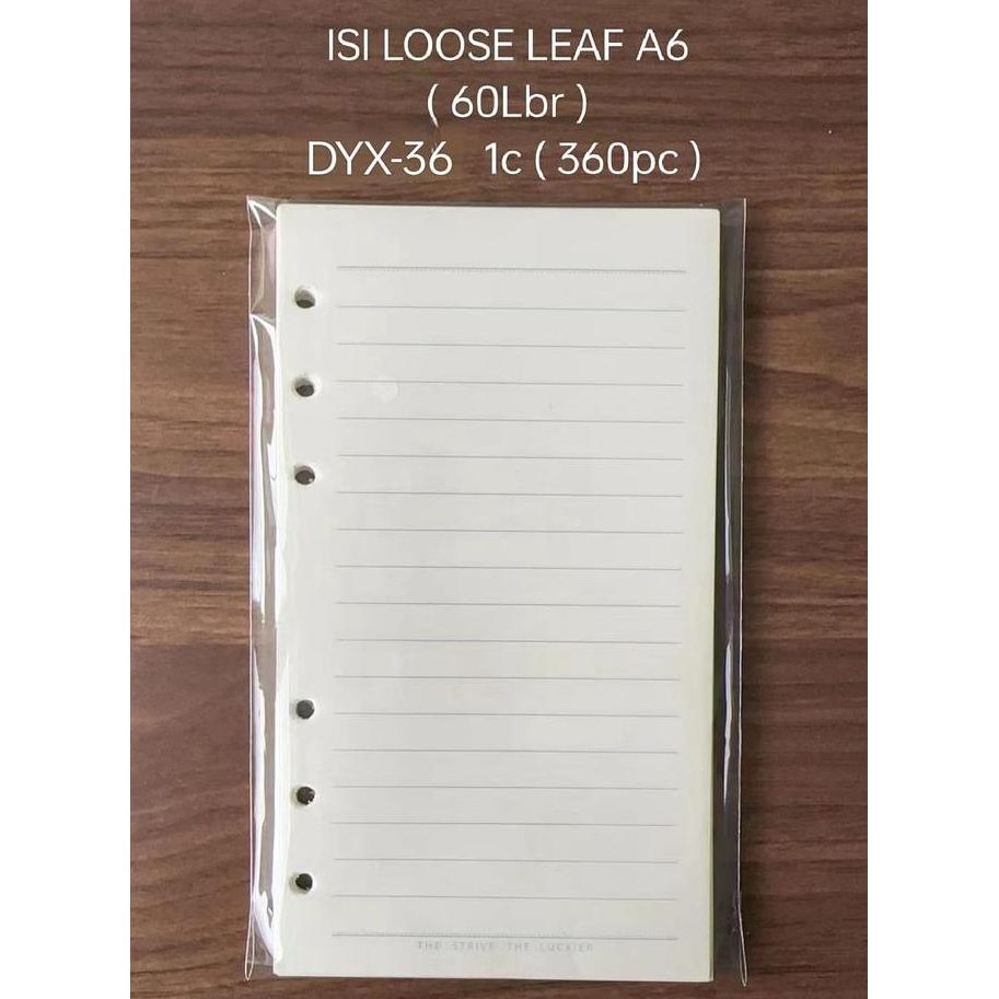 

Ready...Ready...Ready...] isi binder looseleaf a6 wengu isi 60 lembar 6 ring warna ivory import china