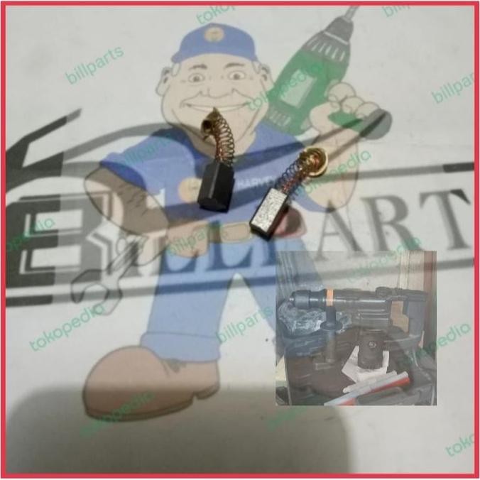 +++++] carbon brush JLD J28-1 spul kul arang J26-1 kulbrush rotary hammer bobok beton sds