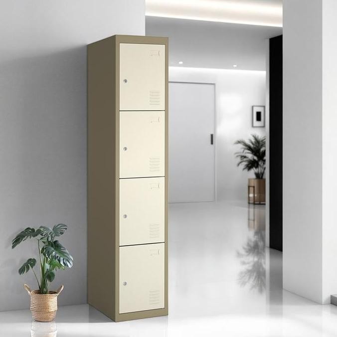 

Sale Informa Kiev Loker Besi 4 Pintu - Cokelat Muda