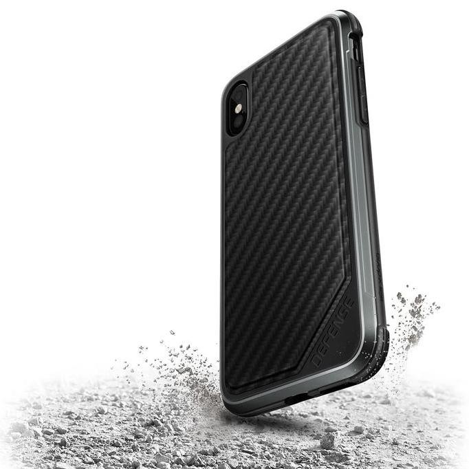IPHONE XS MAX 6.5 CASE X-DORIA SOFT SHELL DEFENSE LUX CARBON ORIGINAL Terlaris