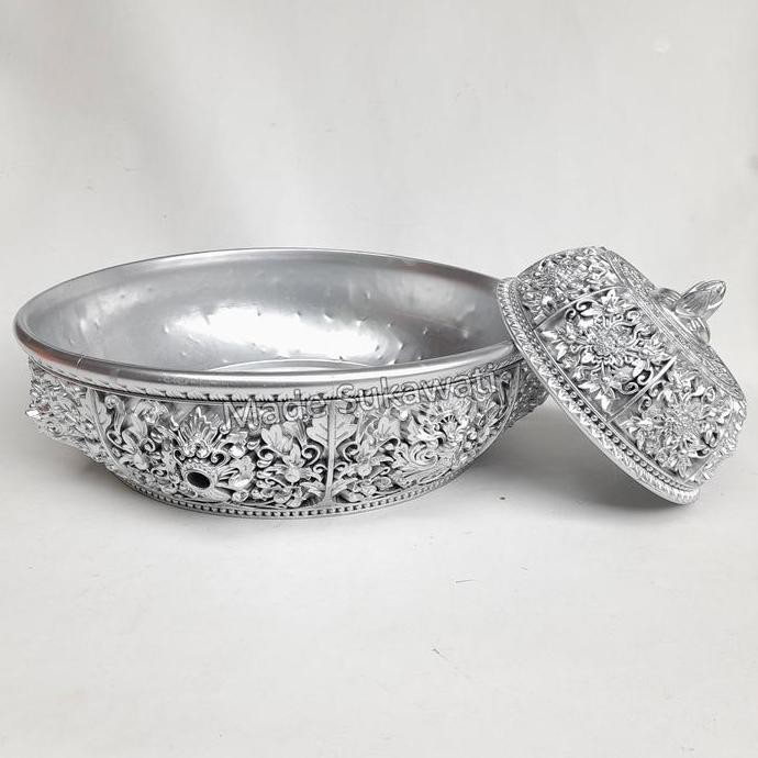 best seller] Set wadah tutup bokor 30cm ukir plastik Kerajinan Bali