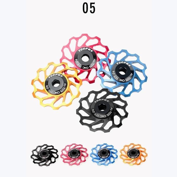Toopre Ceramic Pulley Guide Bearing Untuk Sepeda Mtb/Seli/Roadbike