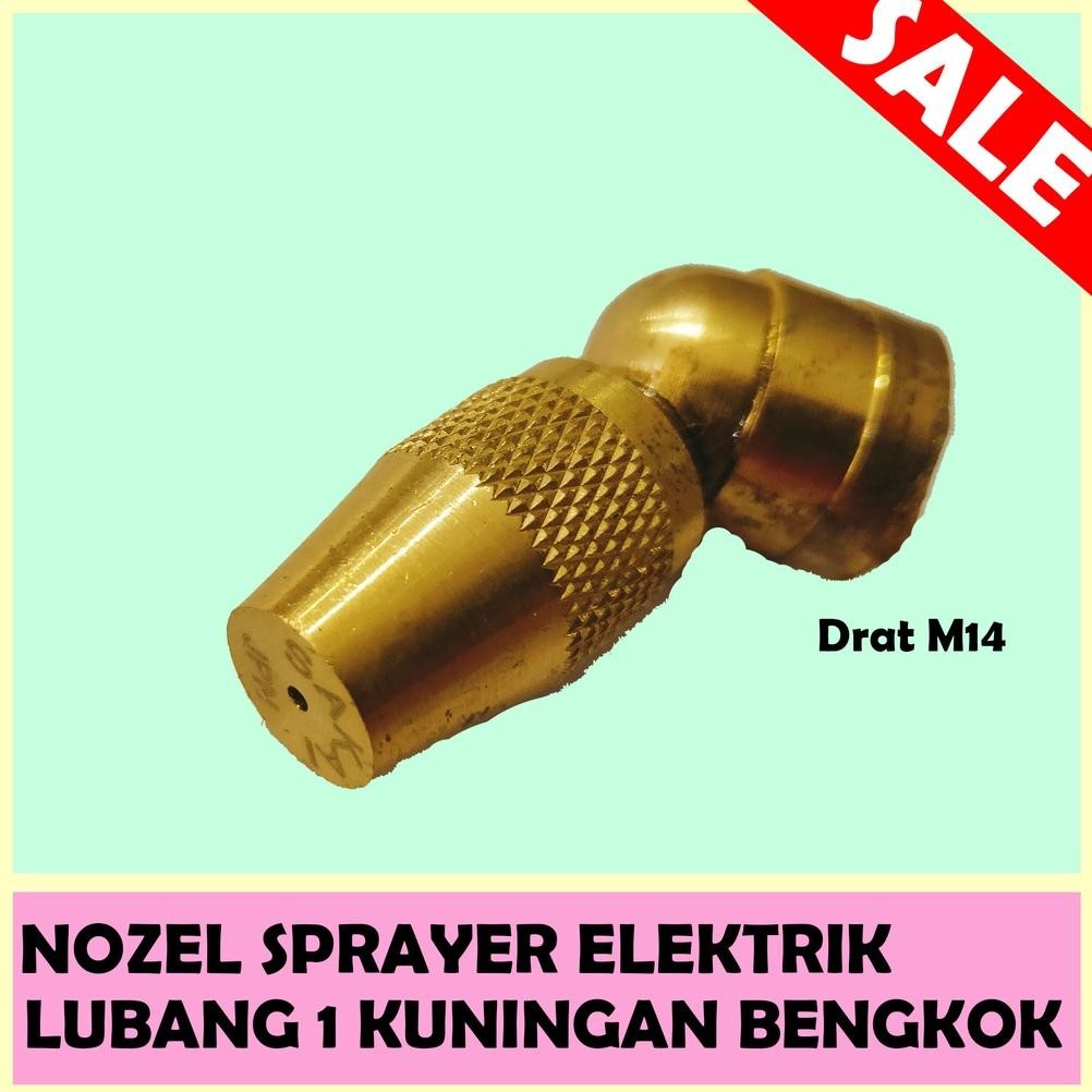 Nozel Atom Spuyer Sprayer Tangki Elektrik Kuningan Bengkok