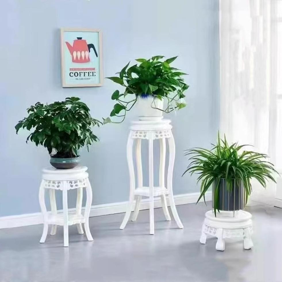 Rak Pot Bunga Rak Pot Hias Plastik Standing Planter