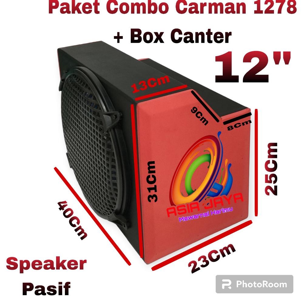 Terlaris Subwoofer Pasif 12 Inch Cm 1278 Carman 1278 Plus Box 12Inch Untuk Mobil Canter