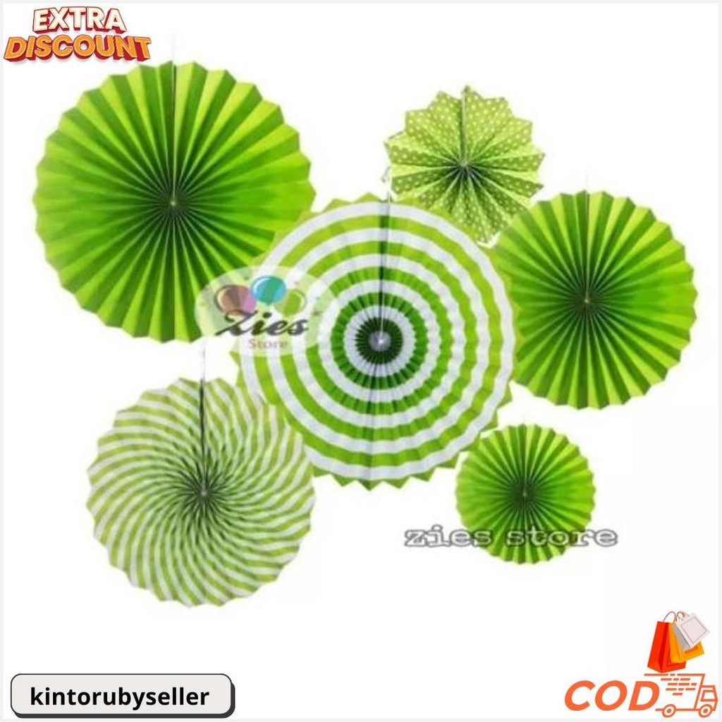 

Paper Fan Hijau Set / Paperfan Hijau Muda Set Terlaris