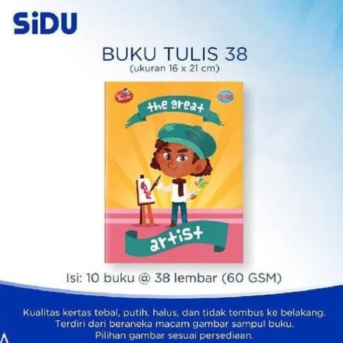 

Buku Tulis 38 Sidu Pack Isi 10 / Buku Tulis Sinar Dunia