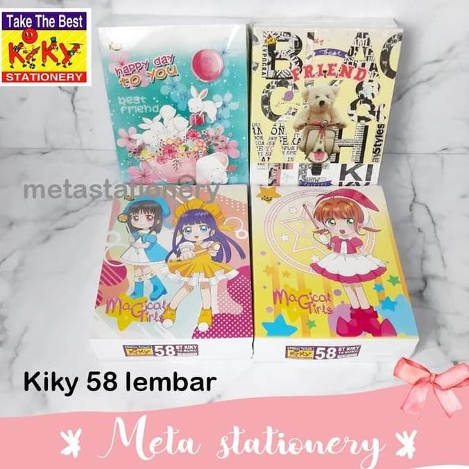 

Buku Tulis Kiky 58 Lembar ( Motif Random )