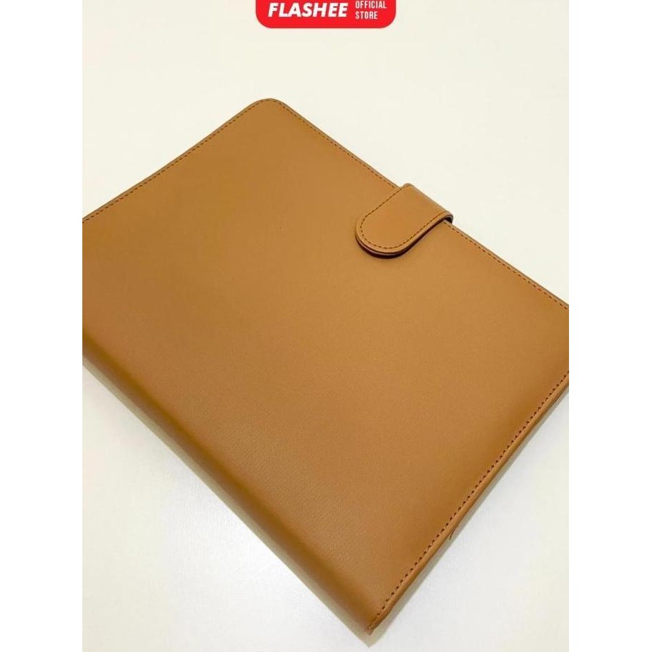 

Flashee Jurnal Hanna Binder Polos Premium B5 26 Ring Agenda Kulit Sintetis Premium Termurah Coklat Muda Penutup Magnet Multifungsi