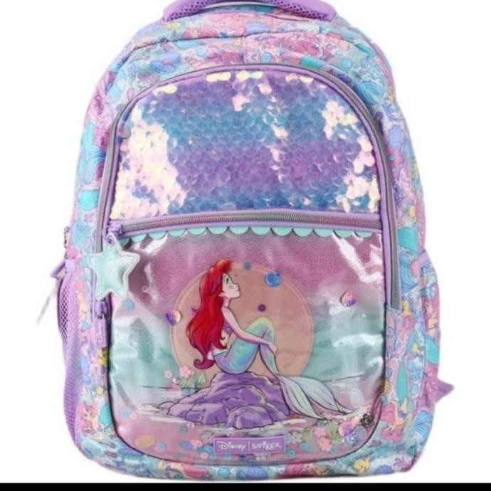 Tas Smiggle Original Backpack Ariel Mermaid/ Kado/ Smiggle Bag
