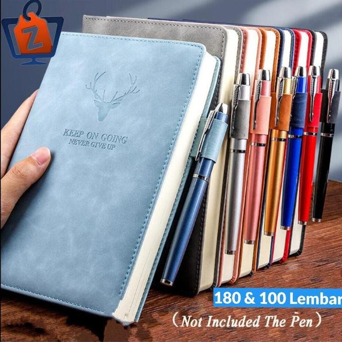

Buku Catatan Agenda Kerja Notebooks Cover Kulit Kertas A5
