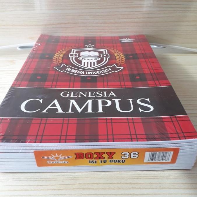 

Buku Tulis Boxy Campus Isi 36 Lembar, Buku Tulis Campus 1 Pack 10 Buku