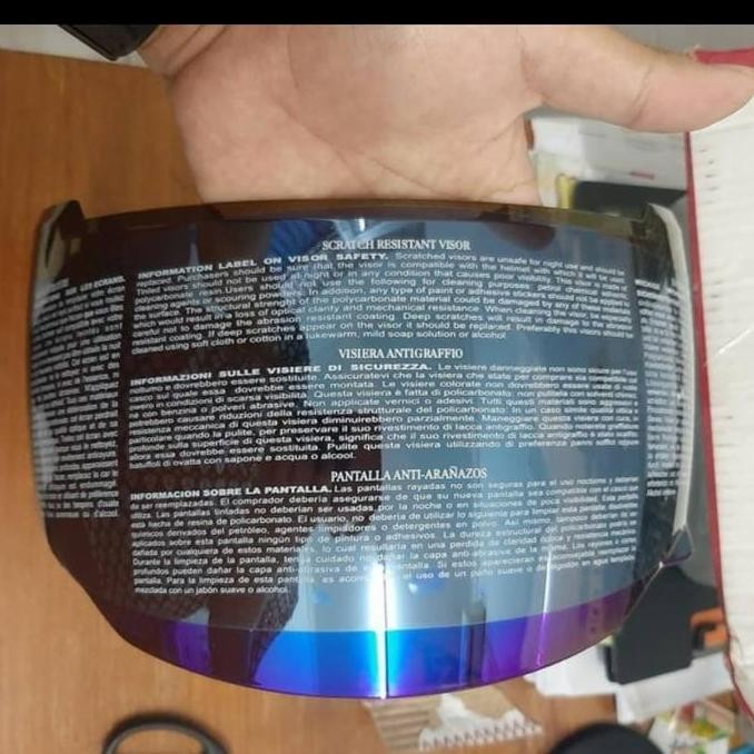 Zeus Visor Iridium Zs 811 Blue