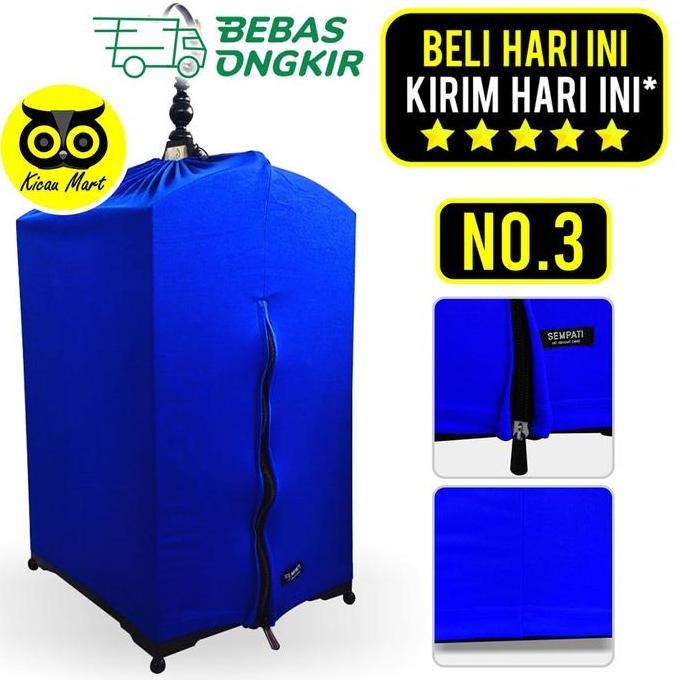 }}}}}}] KICAU MART Kerodong Krodong Kotak Single Kaos PE Tebal ECO 1 Satu Sleting Resleting Kelambu 