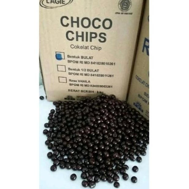 

(:(:(:(] Coklat Chip Bulat Lagie 500gr
