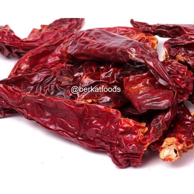 

#@#@#@#@] Dry Red Curly Chili India 1 Kg / Cabe Keriting Kering Indian / Whole Mirch Chilli Cabai 1KG