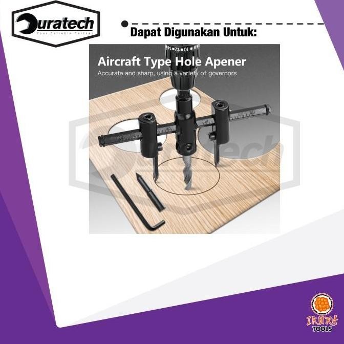 IKURA TOOLS MATA BOR KAYU JANGKA 30MM - 200MM HOLESAW JANGKA ADJUSTABLE - MATA BOR KAYU PAPAN TRIPEK