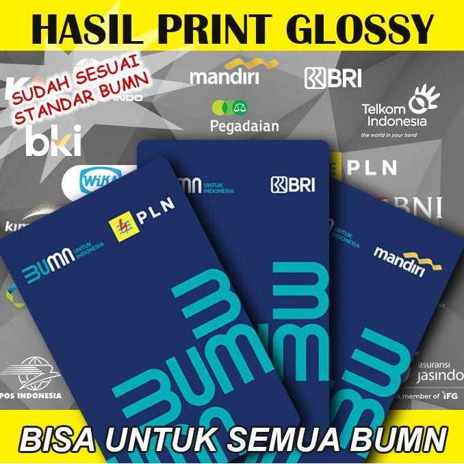 

Cetak Id Card Glossy Bumn Name Tag Custom Kartu Nama Mengkilap Original