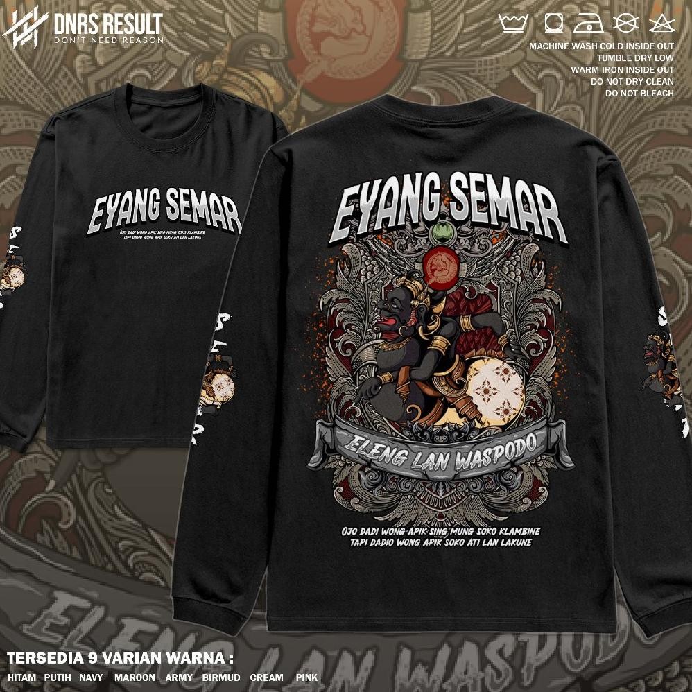 Promo Dnrs Kaos Wayang Semar Baju Lengan Panjang Culture Series Budaya Jawa T-Shirt Longsleeve Cotto