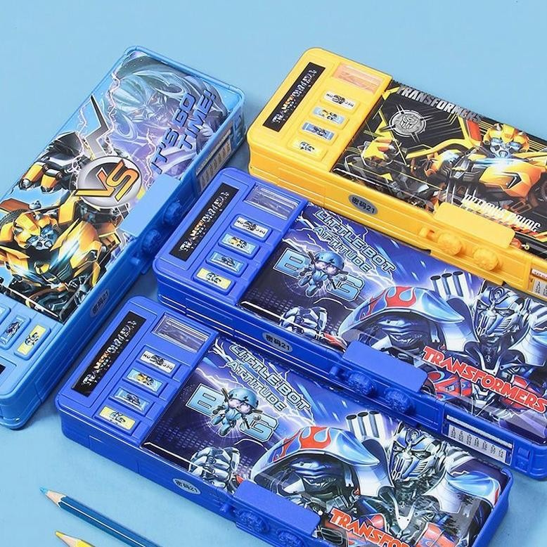 

Tempat Pensil Magnet Sandi Kotak Pensil Anak Kode Sandi Kunci Kombinasi Tombol Multifungsi Tempat Pensil Dua Sisi Tahan Air Dengan Rautan Pensil Tempat Pensil Berkapasitas Besar