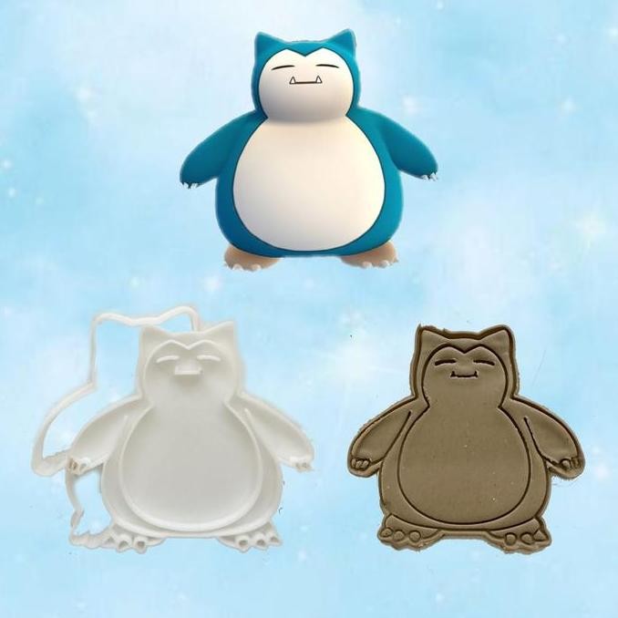 #@#@#@#@] Cetakan cookie kue kering cutter stamp snorlax pokemon