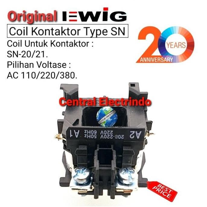 Koil Coil Kontaktor Contactor Ewig Sn-20/Sn-21.