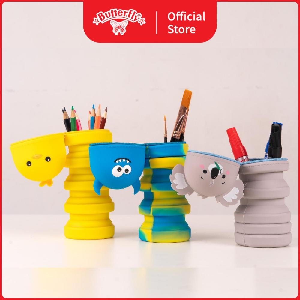 

Butterfly Silicone Pencil Case (Telescopic)