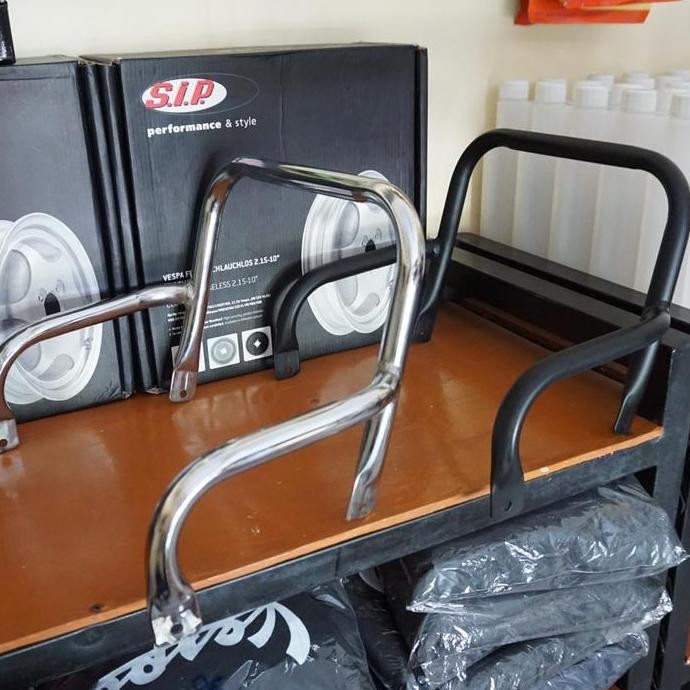 hanya disini] Grabrail Handlebar Pegangan Behel Jok Panjang Vespa Arcobaleno