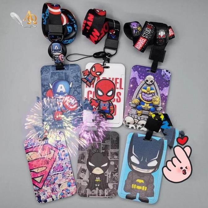 

Card Holder Superhero | Id Card Holder Unik Karakter Marvel & Dc Original