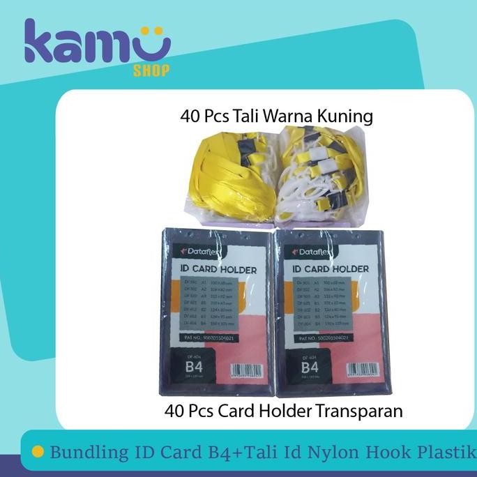 

Paket 2 Pasang Bundling Id Card B4 + Tali Gantung Nylon Kait Plastik Nylkp Original