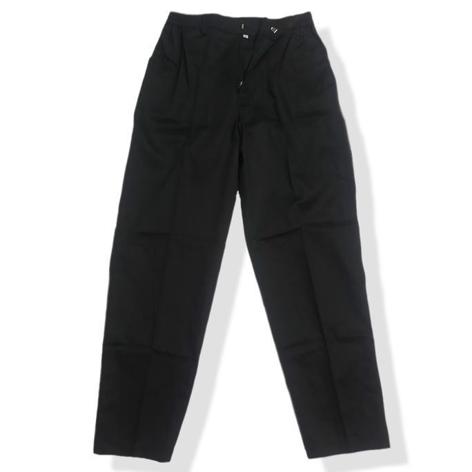 Celana Karet Koki Hitam Pria Wanita Bahan Katun