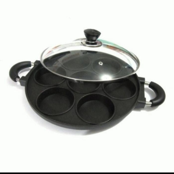 Happy Call Cetakan Martabak Mini Apem Kue Lumpur Snack Maker  8 Lubang Datar Original Dan Terpercaya