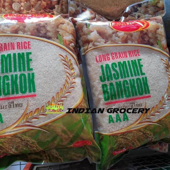 

+++++] Beras LAUTAN MAS - Jasmine Bangkok Long Grain Rice 5kg