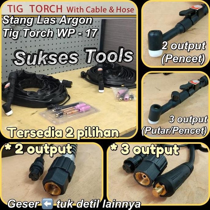 Stang Las Argon Tang Las Argon Puter Pencet Tig Torch Manual Otomatis