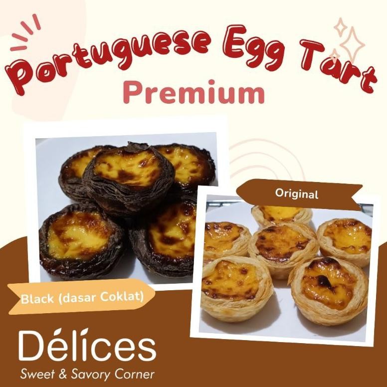 

Promoo!! Portuguese Egg Tart Premium (isi 12 pcs & 6 pcs), bisa untuk Birthday Hampers