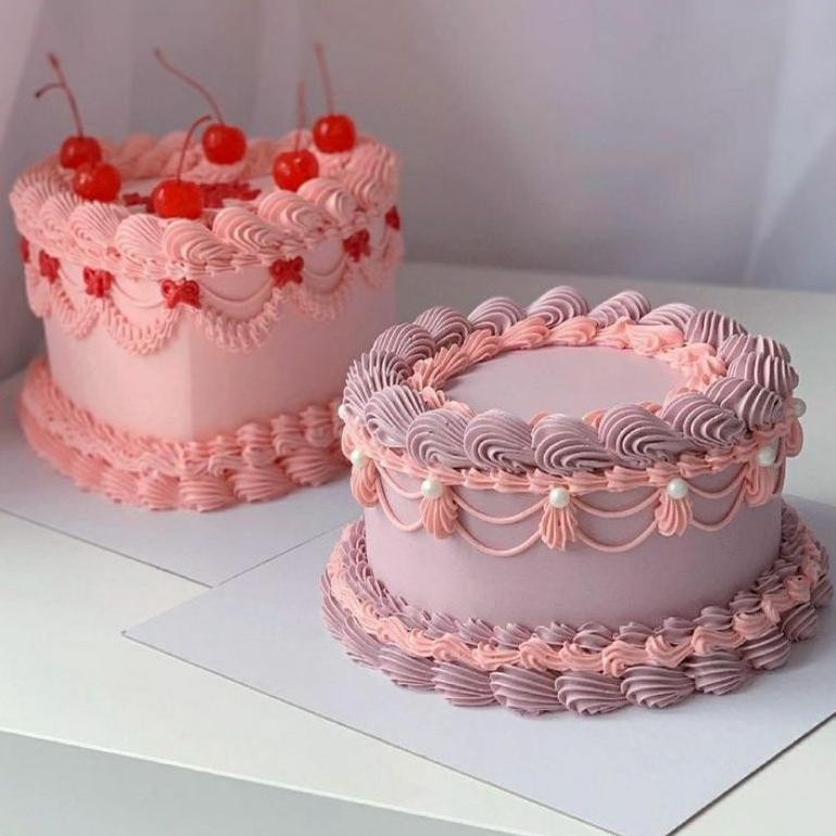 

Promoo!! Korean Ruffle Cake Korean Vintage Ruffle cake Cake Trend Korean Ruffle cake Kue Klasik Korea