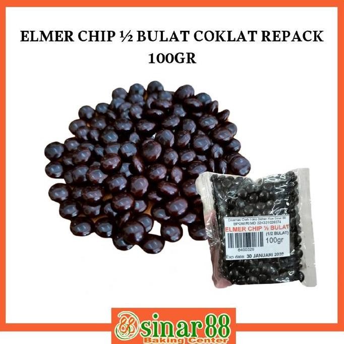 

'+'+'+'+] Elmer Choco Chip 1/2 Bulat 100gr